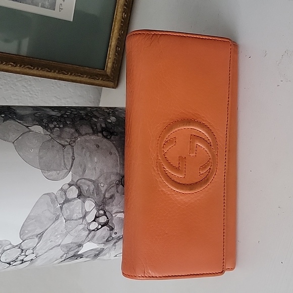 Gucci Soho Tangerine Long Wallet - Picture 1 of 12